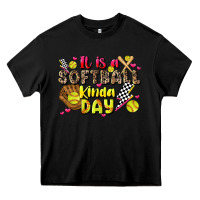 Black it is a softball kinda day Heavy Core Tee - JahusDesignShop