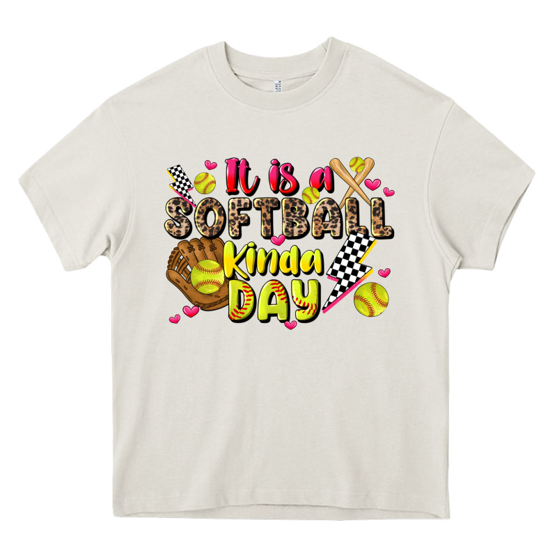 It Is A Softball Kinda Day Heavy Core Tee by JahusDesignShop | Teevron