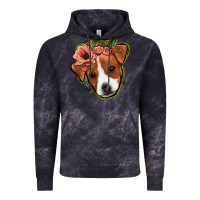 Cloud Black jack russel floral Vintage Hoodie - Jasminsmagicworld