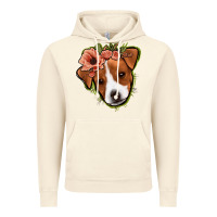 Vintage Artic jack russel floral Vintage Hoodie - Jasminsmagicworld