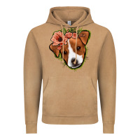 Jack Russel Floral Vintage Hoodie | Teevron