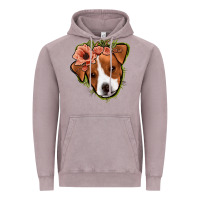 Vintage Zinc jack russel floral Vintage Hoodie - Jasminsmagicworld