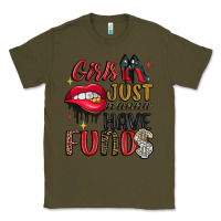 Army Green girls just wanna have funds Classic Tee - JahusDesignShop