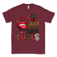 Burgundy girls just wanna have funds Classic Tee - JahusDesignShop
