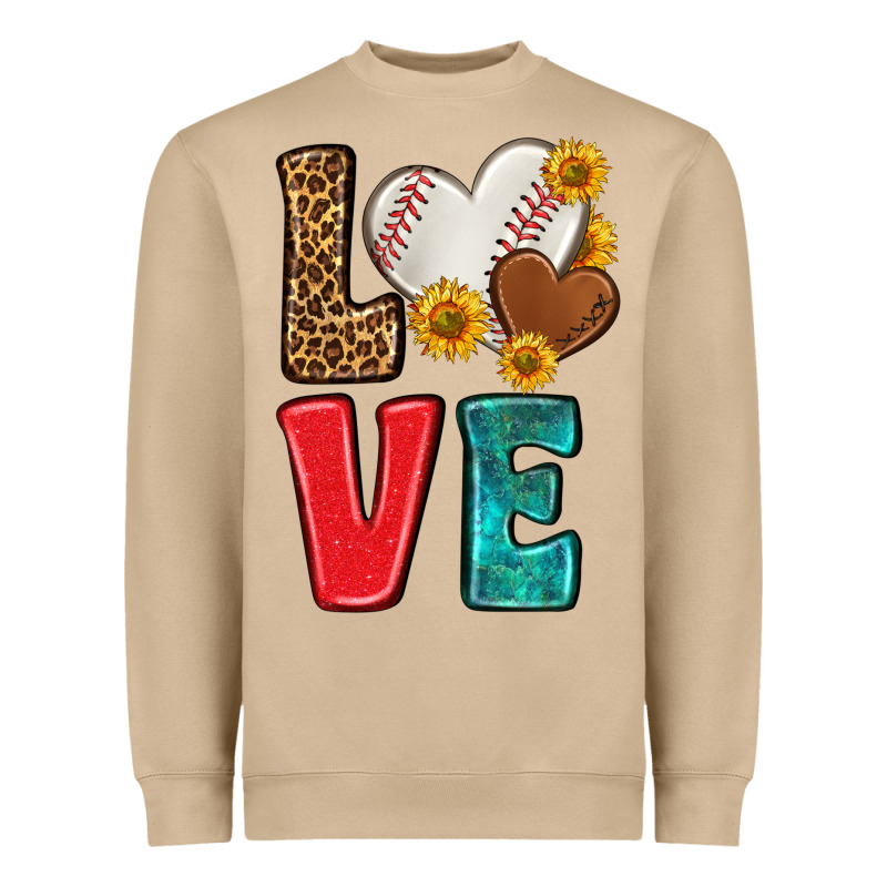Western Love Baseball Heavyweight Sweatshirt by NancyCooperArtShop | Teevron