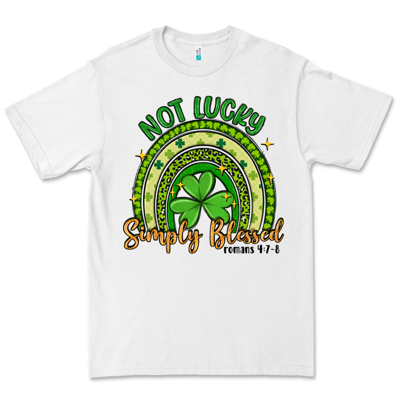 Not Lucky Simply Blessed Rainbow Premium Tee by Artiststas | Teevron