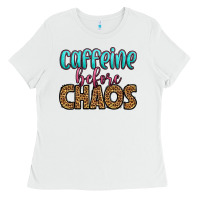 White caffeine before chaos Ladies Tee - HRA Design Shop