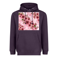 Plum hibiscus flowers with glitter Heavyweight Hoodie - TumblerDesignByShophia