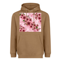 Toasted Coconut hibiscus flowers with glitter Heavyweight Hoodie - TumblerDesignByShophia