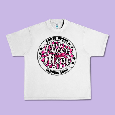 Cheer Mom Urban Heavy Tee Designed By Maliassmallbusiness