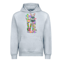Heather Grey Love Easter Nurse Urban Hoodie - BundleAndBundleShop