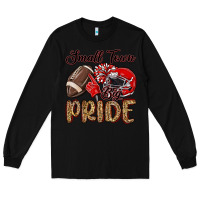 Black small town big pride red Long Sleeve Tee - MaliasSmallBusiness