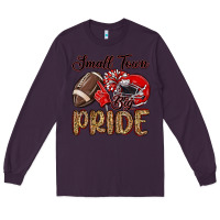 Plum small town big pride red Long Sleeve Tee - MaliasSmallBusiness