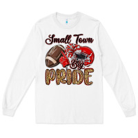 White small town big pride red Long Sleeve Tee - MaliasSmallBusiness