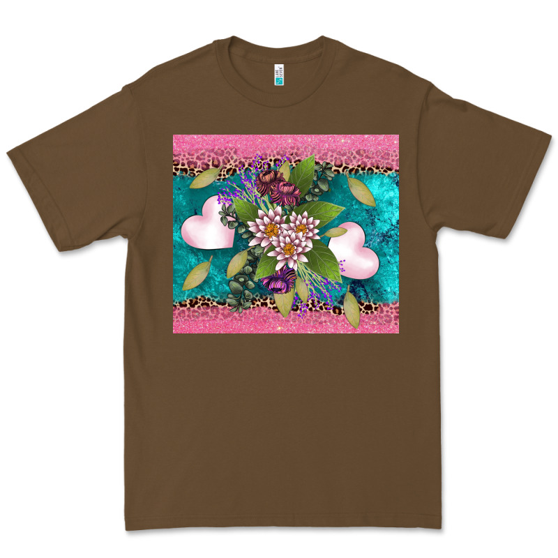 V.d Flowers And Hearts Premium Tee by AdoDesignShop | Teevron