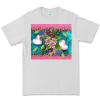 Dove Grey v.d flowers and hearts Premium Tee - AdoDesignShop