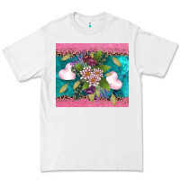 White v.d flowers and hearts Premium Tee - AdoDesignShop