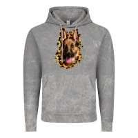 Cloud Rock german shepherd leopard background Vintage Hoodie - Jasminsmagicworld