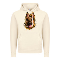 Vintage Artic german shepherd leopard background Vintage Hoodie - Jasminsmagicworld