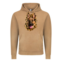 Vintage Camel german shepherd leopard background Vintage Hoodie - Jasminsmagicworld