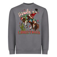Storm howdy christmas cowboy santa Heavyweight Sweatshirt - MaliasSmallBusiness