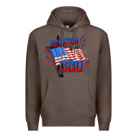 Coffee one nation under god Premium Hoodie - CowGirlArtShop
