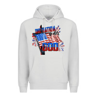 Dove Grey one nation under god Premium Hoodie - CowGirlArtShop