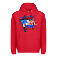 Red one nation under god Premium Hoodie - CowGirlArtShop