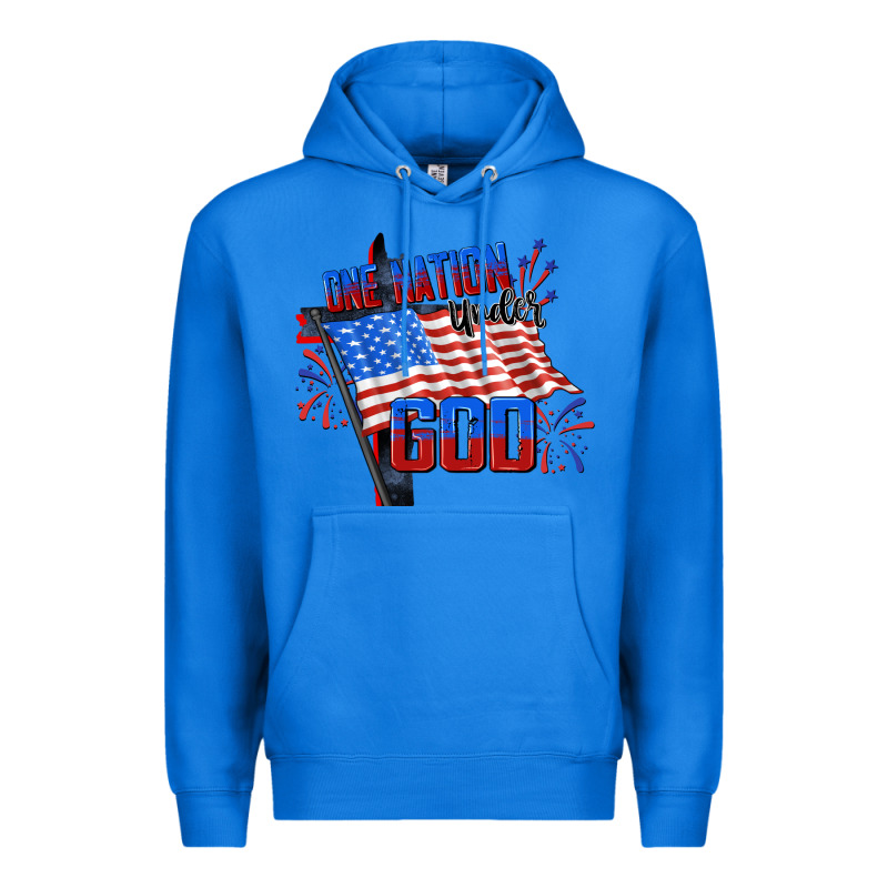 One Nation Under God Premium Hoodie by CowGirlArtShop | Teevron