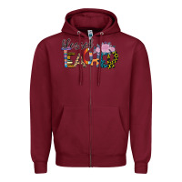 Burgundy Blessed Teacher Zipper Hoodie - Bettercallsaul