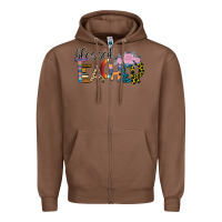 Chestnut Blessed Teacher Zipper Hoodie - Bettercallsaul