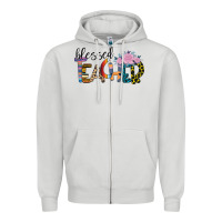 Dove Grey Blessed Teacher Zipper Hoodie - Bettercallsaul