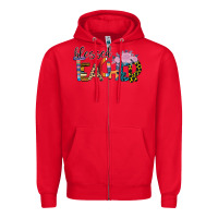 Red Blessed Teacher Zipper Hoodie - Bettercallsaul