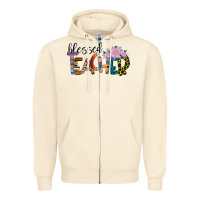 Sandshell Blessed Teacher Zipper Hoodie - Bettercallsaul