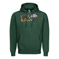 Sports Green Blessed Teacher Zipper Hoodie - Bettercallsaul