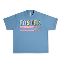 Pebble Blue easter  Bunny Kısses Urban Heavy Tee - MaliasSmallBusiness