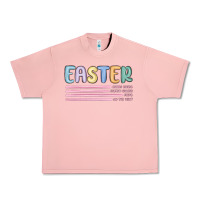 Salmon easter  Bunny Kısses Urban Heavy Tee - MaliasSmallBusiness