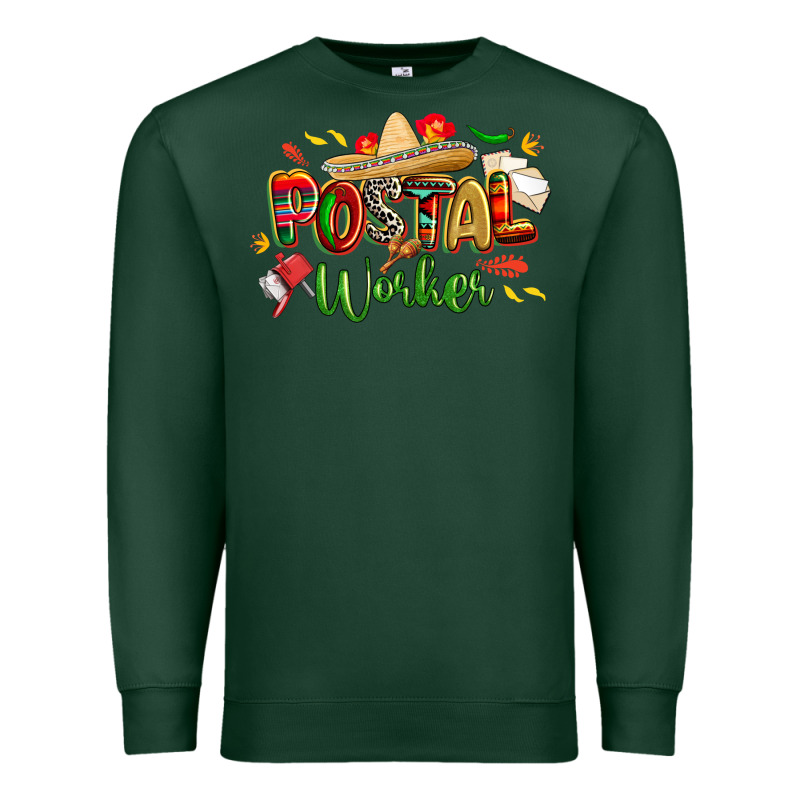 Cinco De Mayo Postal Worker Premium Sweatshirt by CowGirlArtShop | Teevron
