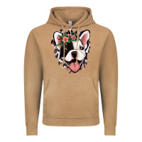 French Bulldog Floral Vintage Hoodie | Teevron