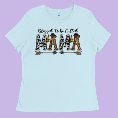 Mama To Be Called Mama Ladies Tee Designed By Cowhidedigitalart