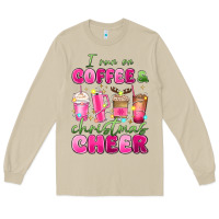 Mushroom i run on coffee and christmas cheer Long Sleeve Tee - MaliasSmallBusiness