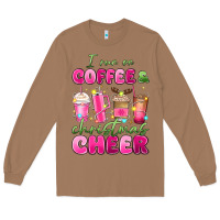 Toasted Coconut i run on coffee and christmas cheer Long Sleeve Tee - MaliasSmallBusiness