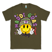 Army Green mardi gras vibes Classic Tee - MaliasSmallBusiness