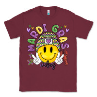 Burgundy mardi gras vibes Classic Tee - MaliasSmallBusiness