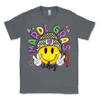 Charcoal Heather mardi gras vibes Classic Tee - MaliasSmallBusiness