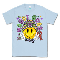 Dusty Blue mardi gras vibes Classic Tee - MaliasSmallBusiness