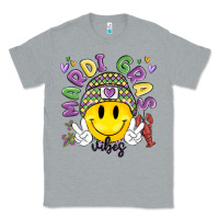Heather Grey mardi gras vibes Classic Tee - MaliasSmallBusiness
