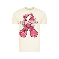 Vintage Arctic survivor breast cancer with boxing gloves Vintage Tee - MaliasSmallBusiness