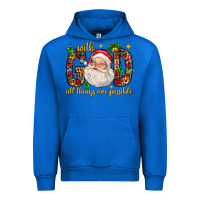 Cobalt with god all things are possible with santa claus bbs Urban Hoodie - BundleAndBundleShop