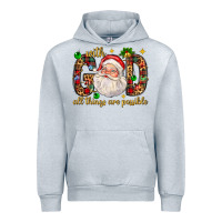With God All Things Are Possible With Santa Claus Bbs Urban Hoodie | Teevron